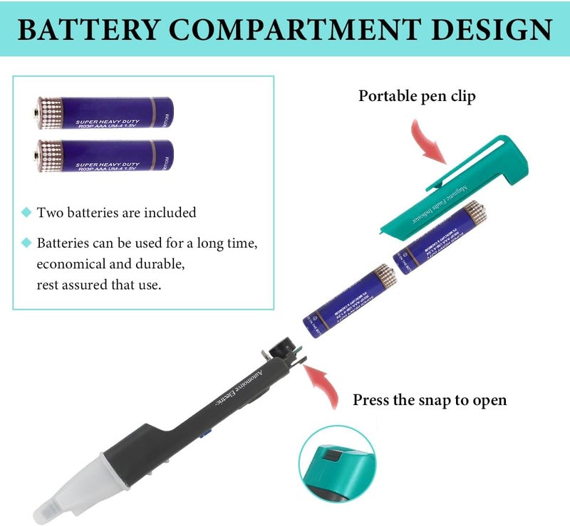 MTRPS Ignition Coil Tester, Car Spark Plug Tester with LED Display & Two Batteries, Automotive Electronic Faults Detector for Solenoid Valve Relay Engine Ignition Coils - Image 5